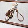 Korean Handmade Cartoon Rabbit Bag Charm Keychain & Phone Lanyard