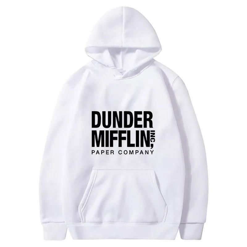 The Office Dunder Mufflin INC Hoodie Dwight Schrute Autumn Winter Fleece Streetwear Tops
