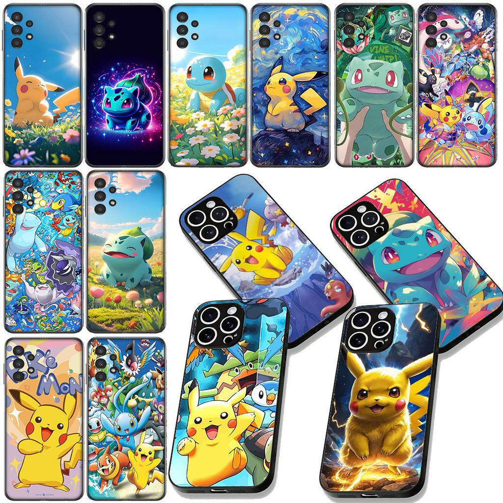 Squirtle P-Pokemons GO P-Pikachus Phone Cover for Xiaomi Redmi Note 12 11 10 A3 Pro 10A 10C 12C Note12 5G Protective Case