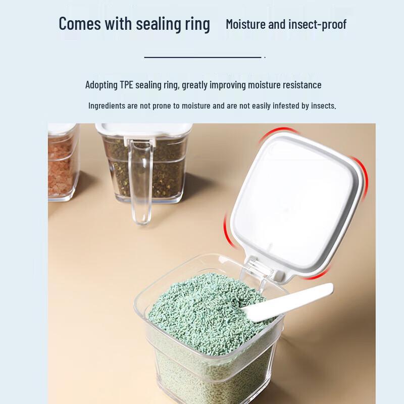 CHAHUA 3-Piece Seasoning Jar Set with Rack