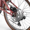 OT02PRO, rosso/verde, potenza motore 250W, 36V, batteria staccabile 5.2AH, pneumatici 20*1.35 pollici, bicicletta elettrica da città, velocità massima 25KM/H