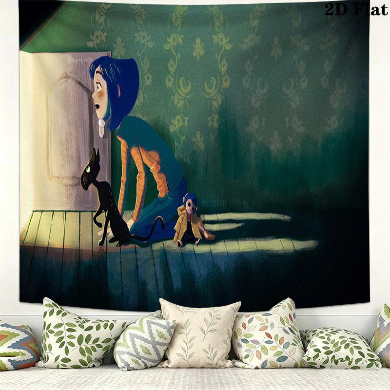 Coraline Pattern Home Decor Tapestry, Wall Hanging, Decorative RV Wall Cloth.MGT0918444