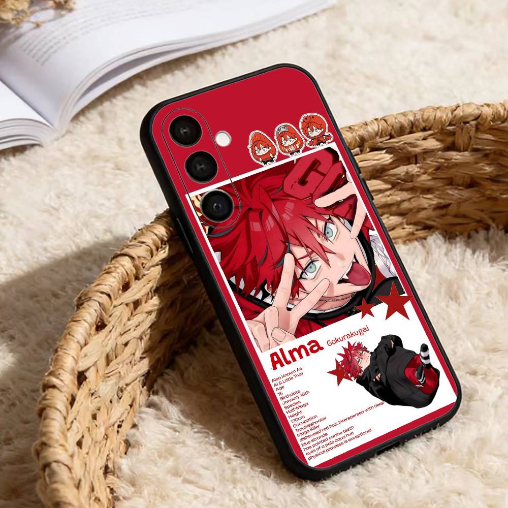 Gokurakugai Alma And Tao Phone Case For Samsung Galaxy A91,80,73,72 ,71,53,52,32 ,31,22,21s,20,Soft Black Case