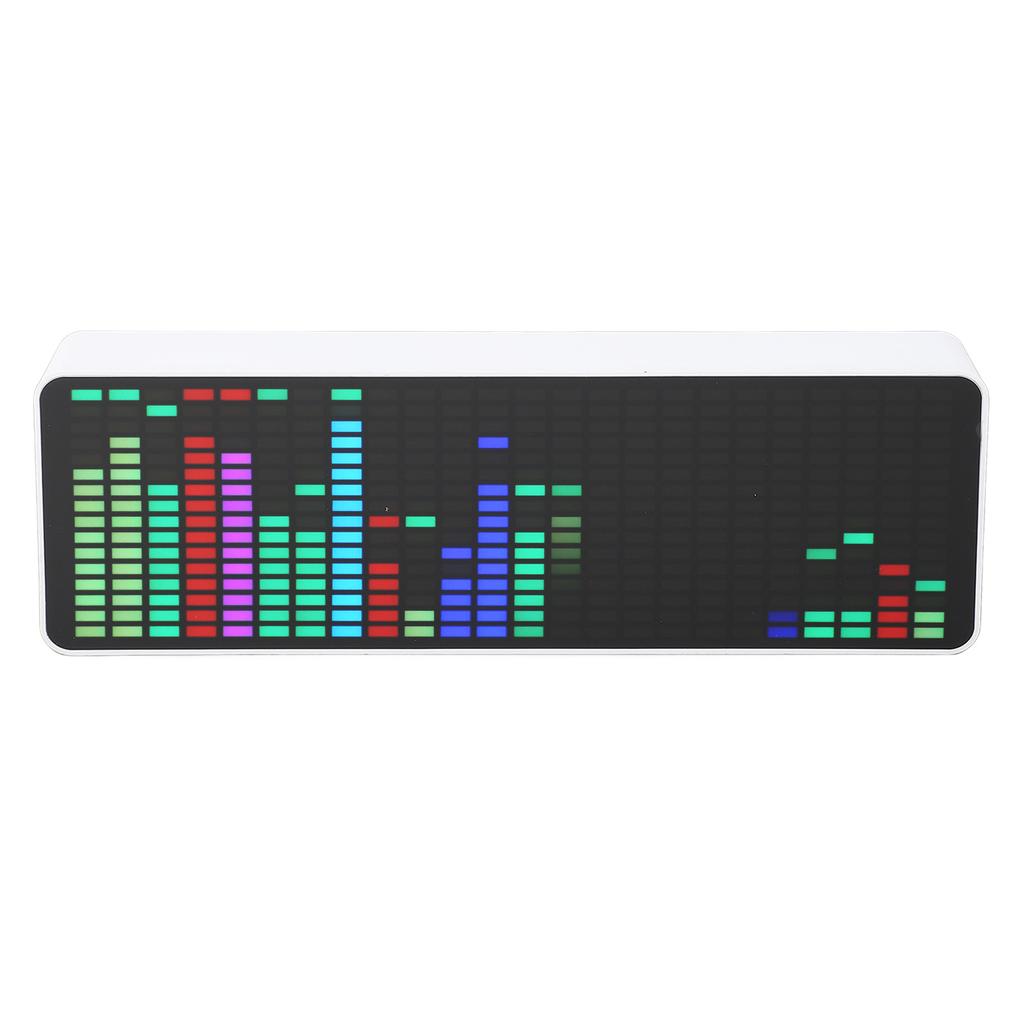 LED Musik Spektrum Display RGB Bunte 1624 Segment Rhythmus Licht Ebene Stimme Sensor Uhr 384 LEDs
