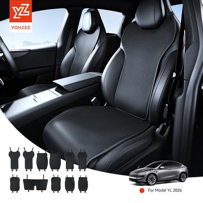 YZ For Tesla Car Seat Covers Model YL Juniper 2026 Mats Non-slip All Season Back Seat Pad Protector Ice Silk Cushion Accessories