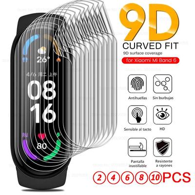 Hydrogel Film For Xiaomi Mi Band 7 6 5 4 3 Band6 MiBand6 9D Curved Protective Film Xiomi MiBand 6 Smart Wristband Not Glass