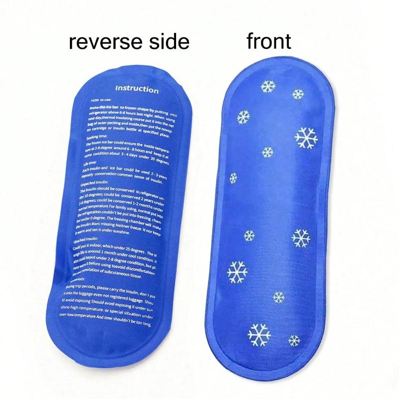 1-4pcs Insulin Gel Ice Bag Reusable Cooling Bag Refrigerated Ice Strip Cold Insulation Ice Pack for Pain Relief Medicine Stora