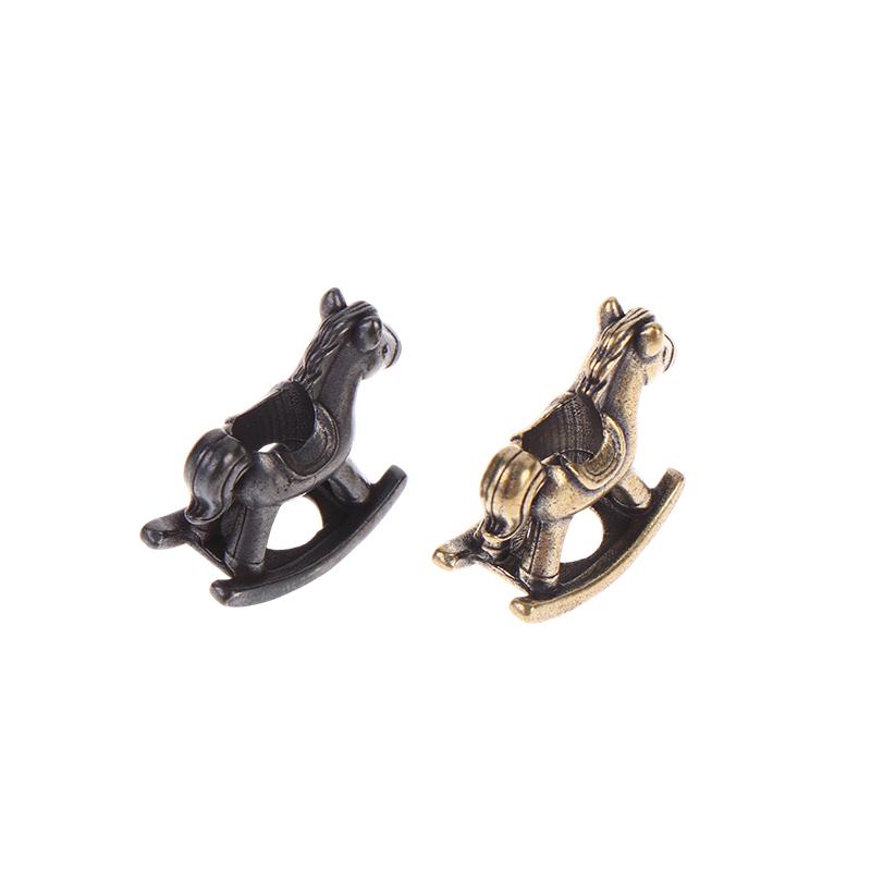 Rocking Horse Brass Knife Beads Edc Outdoor Diy Paracord Handmade Woven Lanyard Pendants Bracelet Charms Accessories