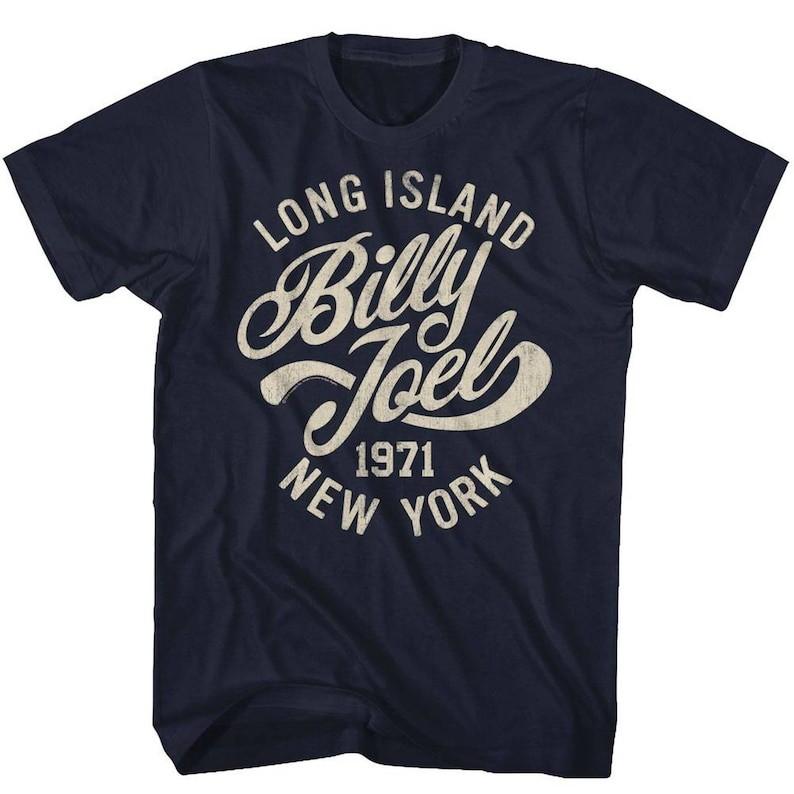 Billy Joel Long Island Navy Adult T-Shirt S разноцветный