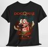 Coraggio il Cane Codardo Kratos Guerriero Maglietta Divertente Mashup Cartone Animato T-Shirt Unisex