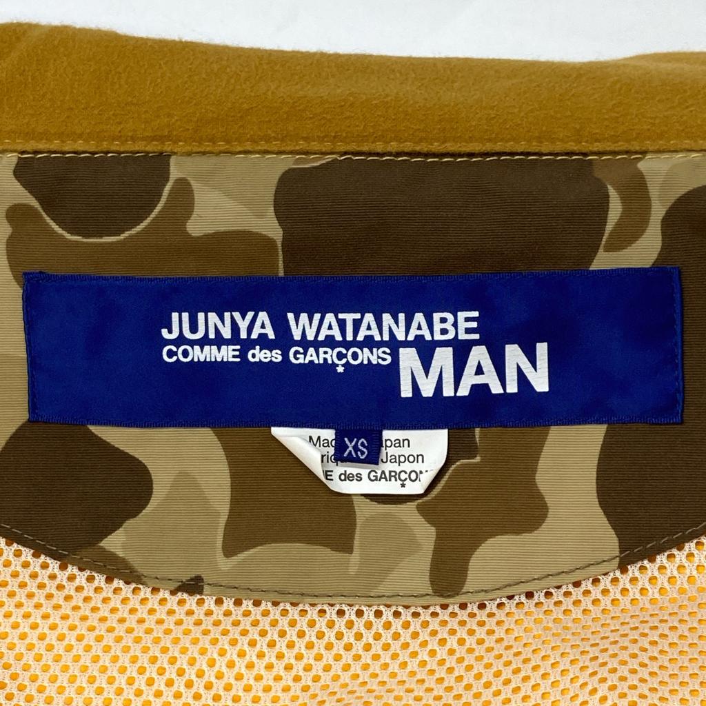 JUNYA WATANABE MAN 19 Stainless Steel Yellow Camouflage Shoulder Bag Set Taffeta Nylon Mountain Jacket Jacket XS yellowUsed