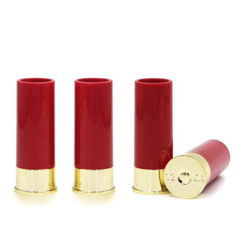 4Pcs 45ml Plastic 12 Gauge Shot Glasses Tequila Lipstick Glass Drinking Cup for Hunting Shooting Bar Glasses Gift Set for Men