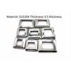 3pcs 304 Stainless Steel Flange Cover Square Guardrail Foot Cover  Staircase Handrail Guardrail