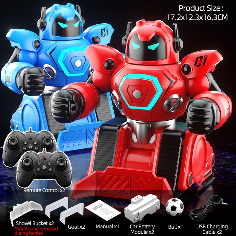 JJRC R30 Remote Control Boxing Soccer Fighting Robot For Two Parent-child Interactive DIY Fighting Robot Children Toy