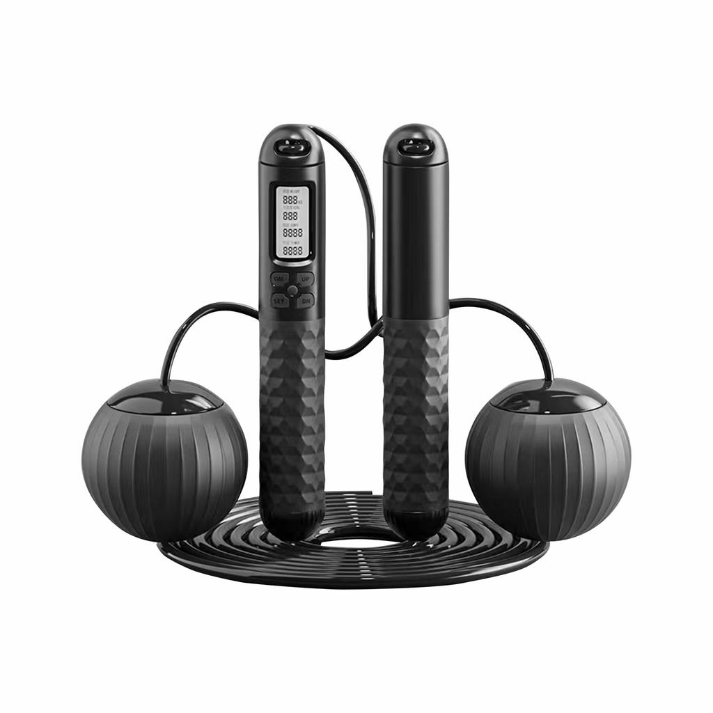 Intelligent Electronic Counting Rope Multifunctional Dual-use Cordless Ball Weight Reducing Fitness Steel Wire Rope