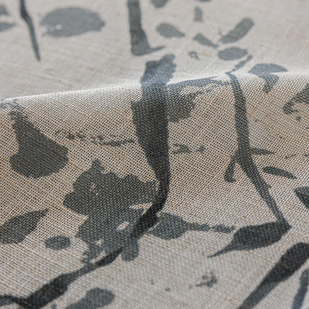 1PC NAPEARL Linen Texture Printed Sheer Curtain New Chinese Ink Bamboo Pattern Tulle for Living Room Bedroom Balcony Window Home Decor