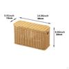 Imitation Rattan Basket Decorative Multifunction with Lid Hand Woven Sundries Container for