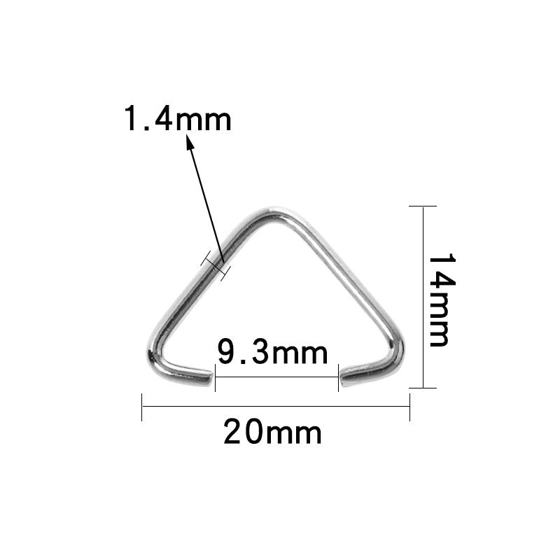 50-200pcs Triangle Clasps Buckle Metal Open Jump Rings Loops Split Rings Connectors For DIY Jewelry Making Accessories Wholesale