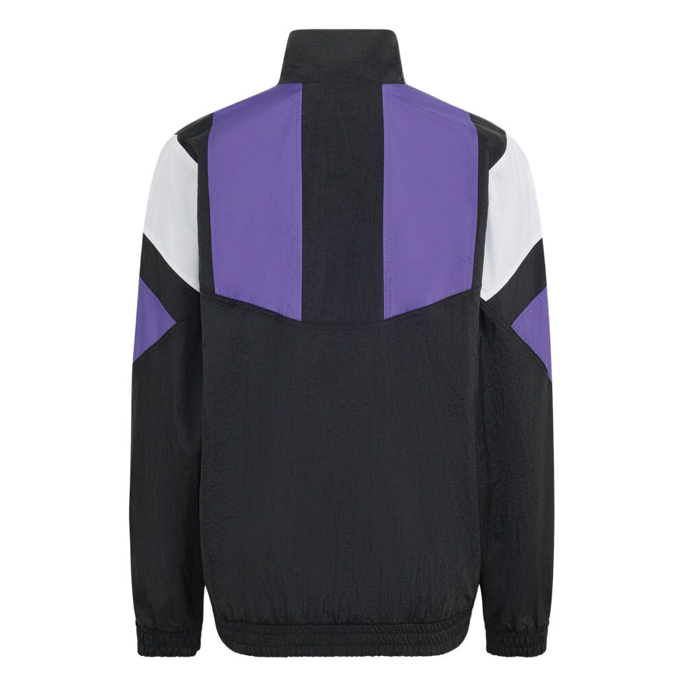 Adidas Originals Jackets Men's Black Purple Stand Collar Moderate
