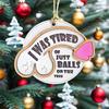 Christmas Decoration Wooden Pendants, Scene Layout Christmas Tree Decoration Pendants, Christmas Supplies Wooden Gifts