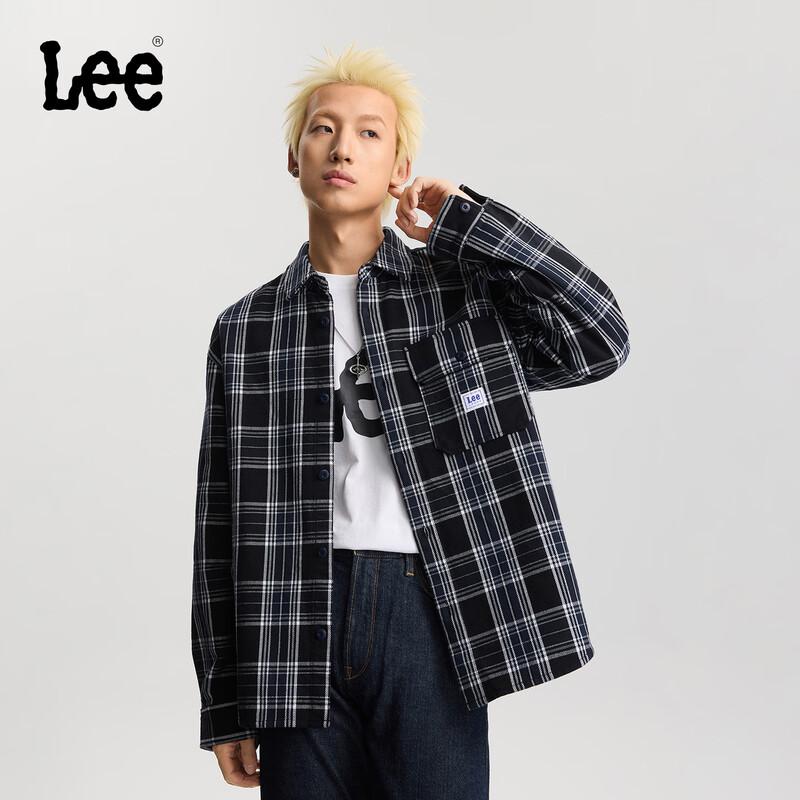 Lee Men s Plaid Workwear Pocket Long Sleeve Shirt XL