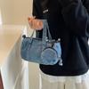 Denim Bag Women's Summer Versatile Shoulder Messenger Bag Casual High-end Portable Pillow Bag