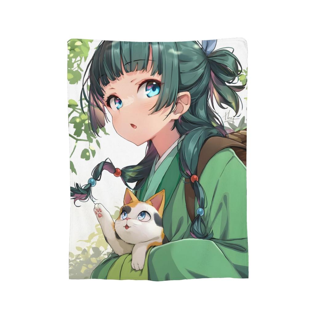 The Apothecary Diaries Anime Maomao Blanket Velvet Autumn/Winter Thin Throw Blankets for Bed Travel Bedding Throws