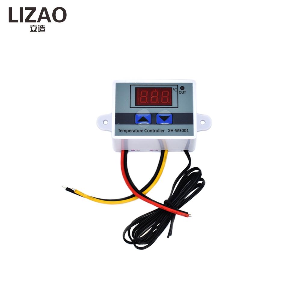 LIZAO XH-W1111 Digitaler LED-Temperaturregler 11A 11V/11V/111V/111V Thermostat mit NTC-Sensor für Heiz-/Kühlsteuerung