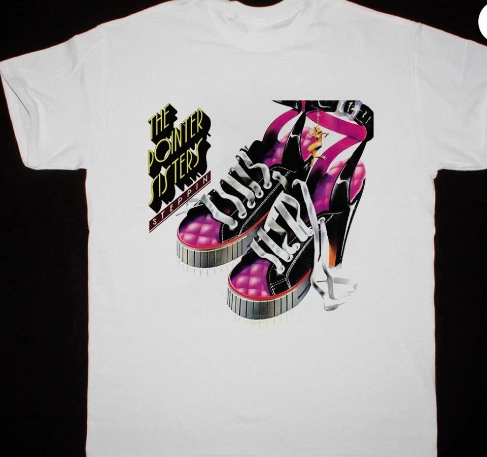THE POINTER SISTERS - STEPPIN Anita Pointer White All Size Shirt M