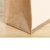 Eco Friendly Reusable Jute Bag Interior Burlap Tote Bags Natural Linen Bags with Soft Cotton Handles and Laminated Interior
