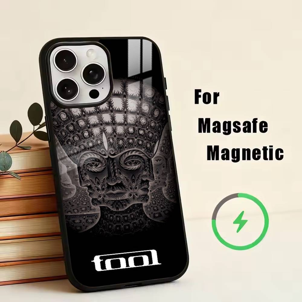 Music TBR-Tool Band Rock  Phone Case For iPhone17,16,15,14,13,12,11 Plus,Pro Magnetic For Magsafe Wireless Charging