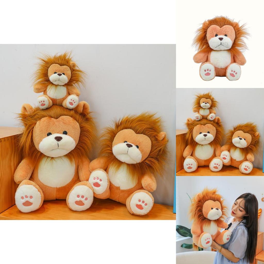 Adorable Plush Lion Stuffed Animal Soft Toy Perfect For Cuddling And Gifting