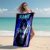 Personalized Customized Proof Beach Towel with Wednesday Addams Pattern - Soft, Absorbent,quick-drying,perfect Swimming,camping&bathing