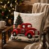 Soft 3D Illusion Christmas Pillow Covers Skin-friendly Cushion Cover Xmas Pillowcase Bedroom