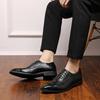 Men's business shoes Breathable Leather Shoes Black Leather Spring Autumn Men's Business Formal Casual Shoes men big size 48