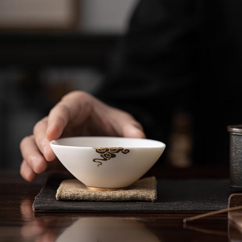 Minimalist Ceramic Auspicious Teacup