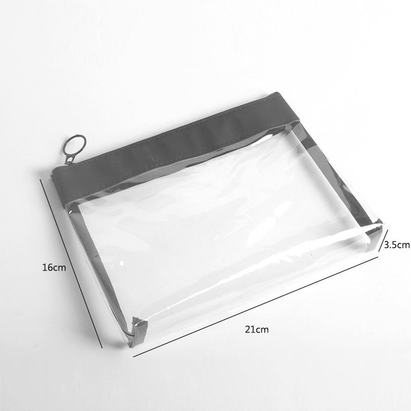 

PVC Transparent Crossbody Bag – Large Capacity Outdoor Travel Shoulder Bag, Makeup Organizer with PU Patchwork.