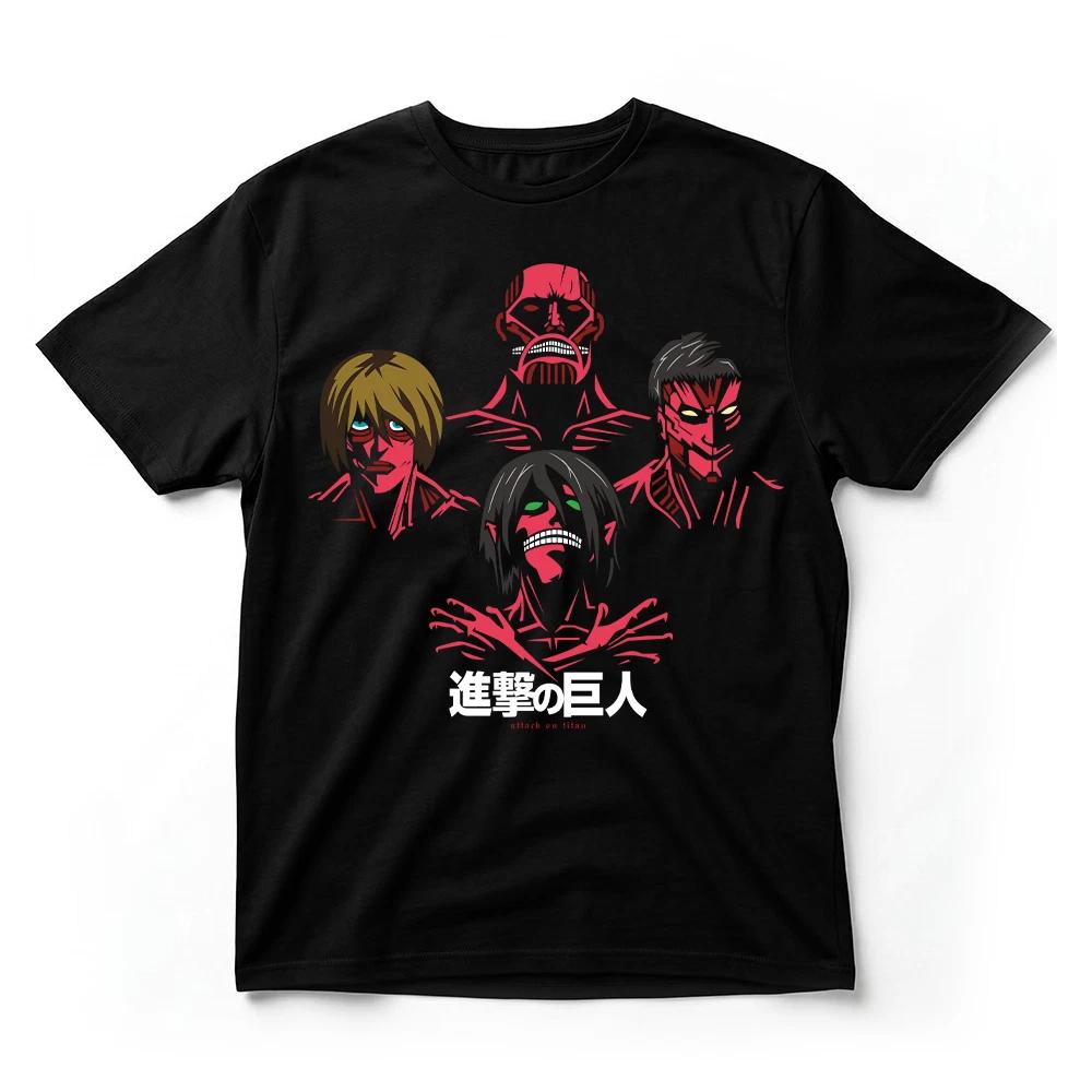 Attack on Titan TShirt Eren Colossal Armored Titans Shingeki Anime Graphic Tee S