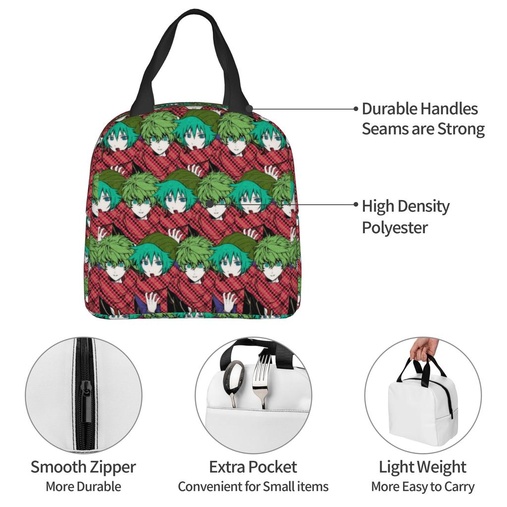 Horror Game YTTD Anime Portable Lunch Box for Waterproof Your Turn To Die Humor Thermal Cooler Food Insulated Lunch Bag School