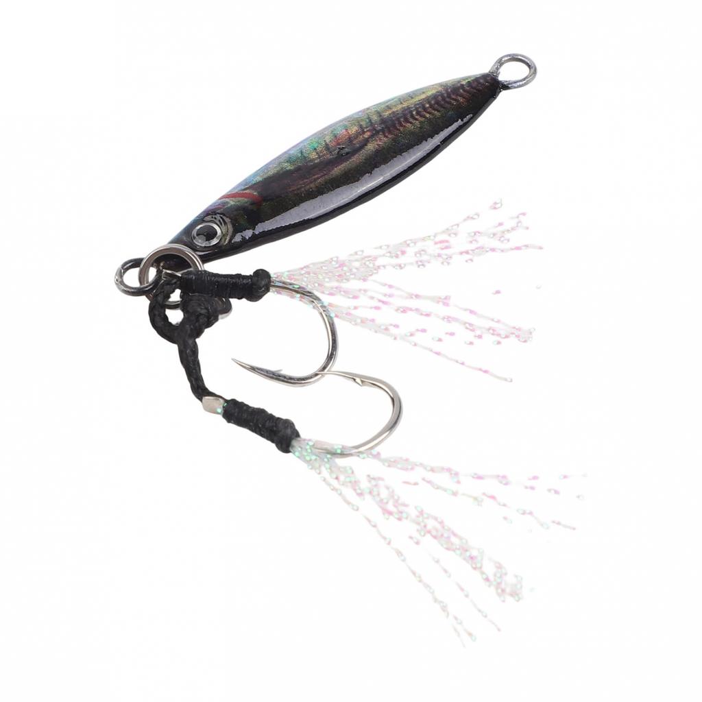 Lifelike Action Bait Metal Spoon Jig Sinking Fishing Lure Fast Sinking Design