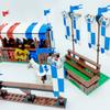 Small Particles Medieval Ancient Weapons War Military Tent Viewing Platform Showdown War Horse Building Block Scene