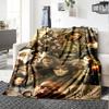 1PC The Lord of the Rings printed blanket, all season lightweight home office outdoor nap multifunctional blanket A10