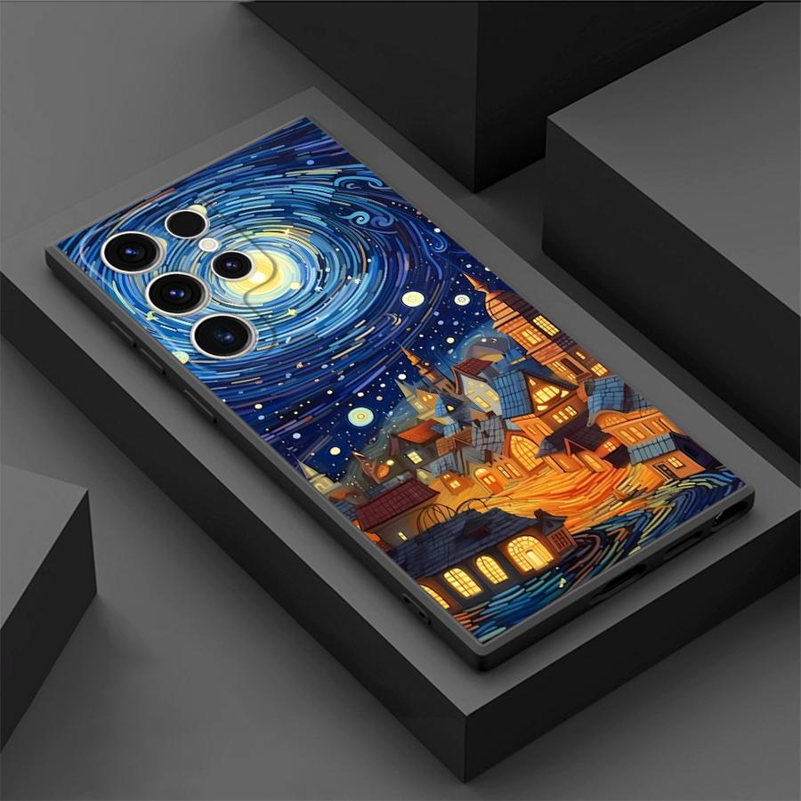 Van Gogh Starry Sky Phone Case for Samsung Galaxy S22 Plus S21 5G S21 FE S24 S25 Ultra S20 S23 Ultra S22 Ultra Cover