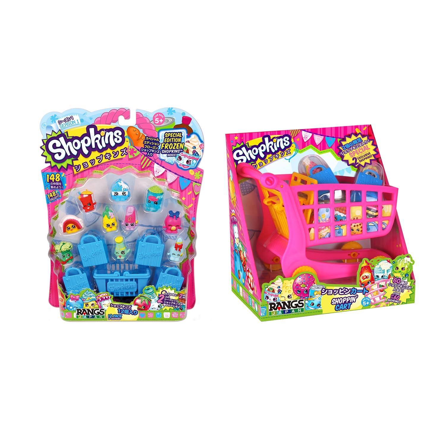 

Набор Shopkins Сезон 1 Сезон 1 Тележка от RANGS Japan Набор Shopkins 5 Набор Шоппинг 12 штук + Shoppin (ДИАПАЗОНЫ) (S1 12 предметов + Тележка)