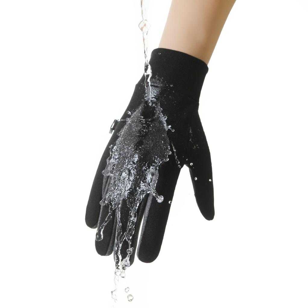 Unisex Velvet Touchscreen Ski & Cycling Liner Gloves: Warm, Cold-Weather Protection for Autumn and Winter