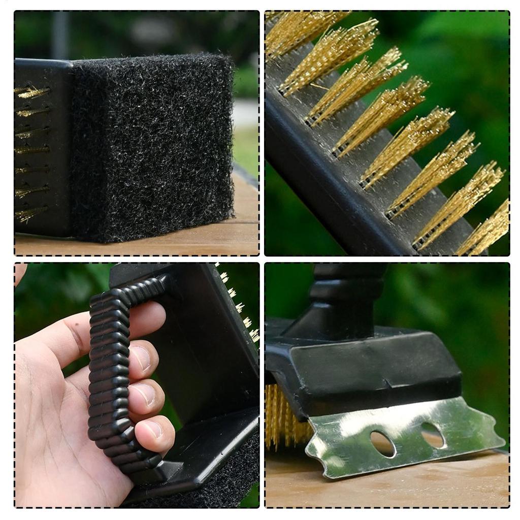 BBQ Brush Brush For Outdoor Grill Hand Scraper Tool For Barbecue Cooking Charcoal Fryer Griddle Oven Smoker Outdoor Camping