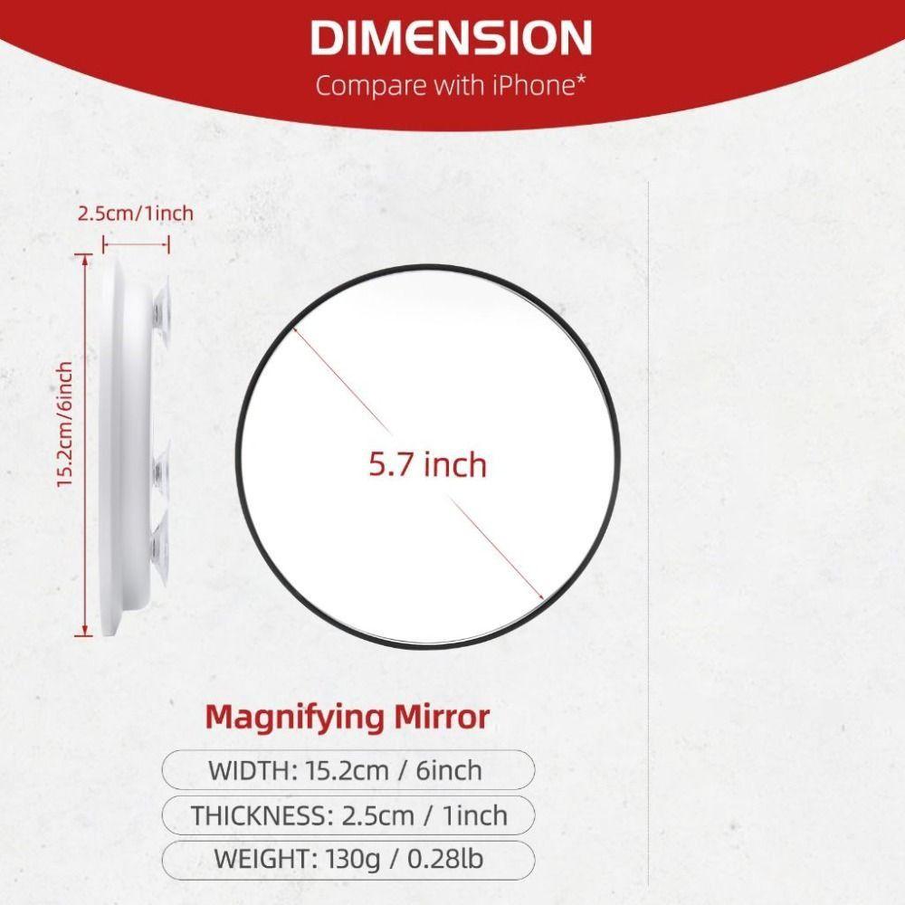 Round Travel Magnified Mirror 30X Vanity Mirror Decorative Makeup Magnifying Mirror  Bathroom