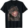 Smiling Monkey Funny Abe T-Shirt For Men and Women T-Shirt