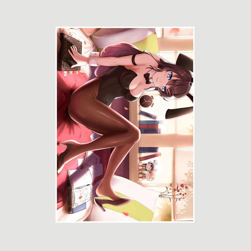 

Домашний декор Картина Милая маленькая Лоли Аниме Девушка Плакат Милая Лолита Манга Фигурка Белые бумажные постеры и принты Бар Спальня Украшения Фреска 42x30cm