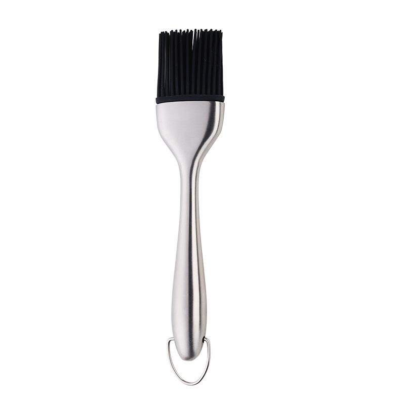 Stainless Steel Silicone Oil Brush, Kitchen Electric Griddle, Pancake Baking, Barbecue Brush, Small Oil Brush